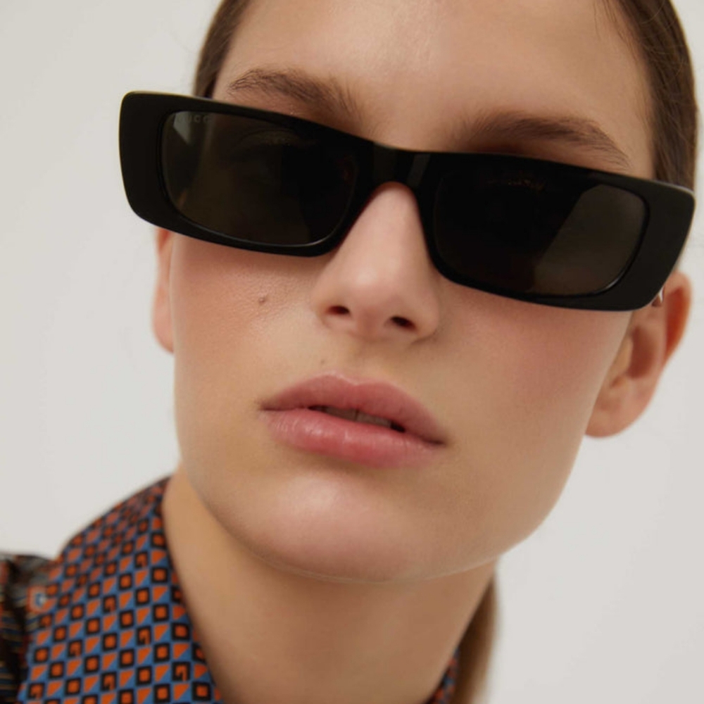 New Gucci Micro Rectangular Women's Sunglasses Gg… - image 3